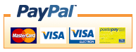Secure Payments using your PayPal account or your Credit Card
